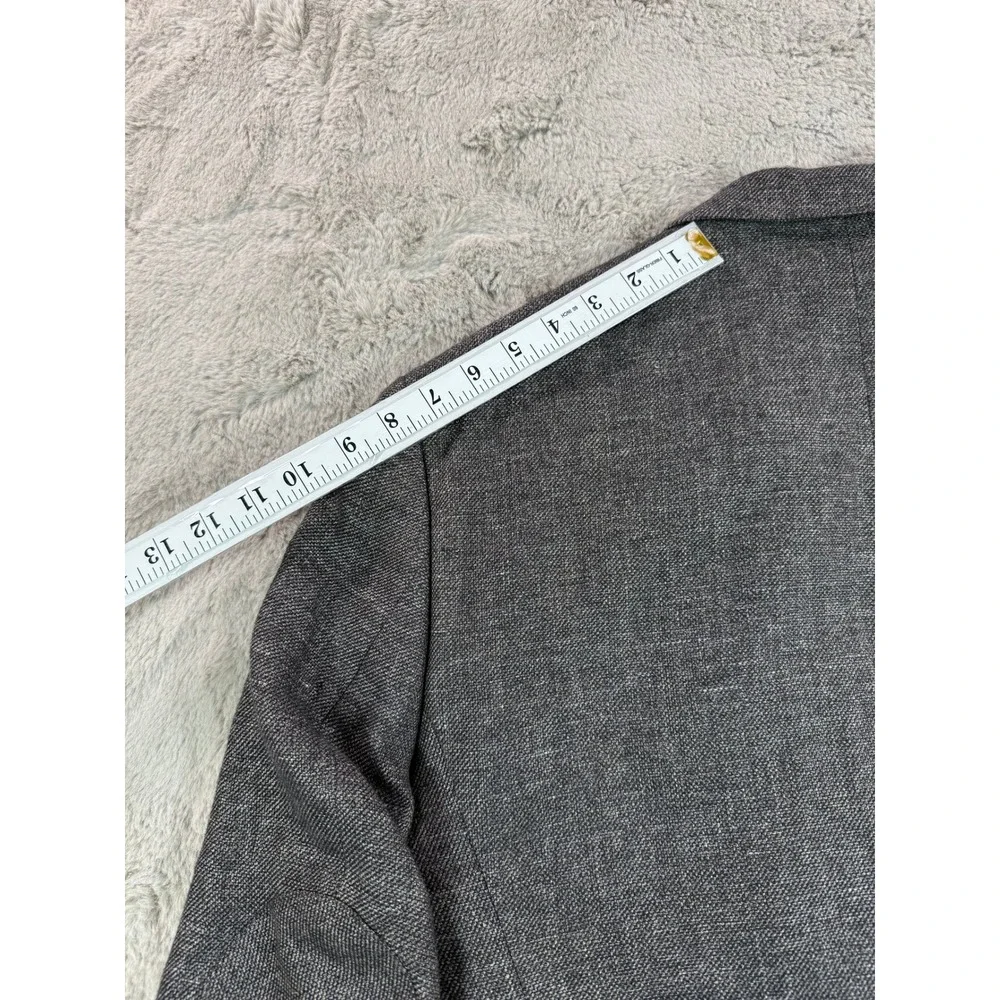 Joseph Abboud Heritage Men's 46 Regular Slim‎ Fit Blazer Jacket Gray Linen Wool
